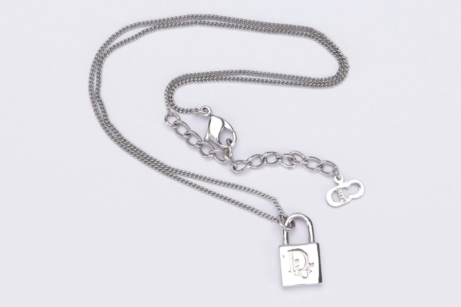 Christian Dior Padlock Pendant Necklace