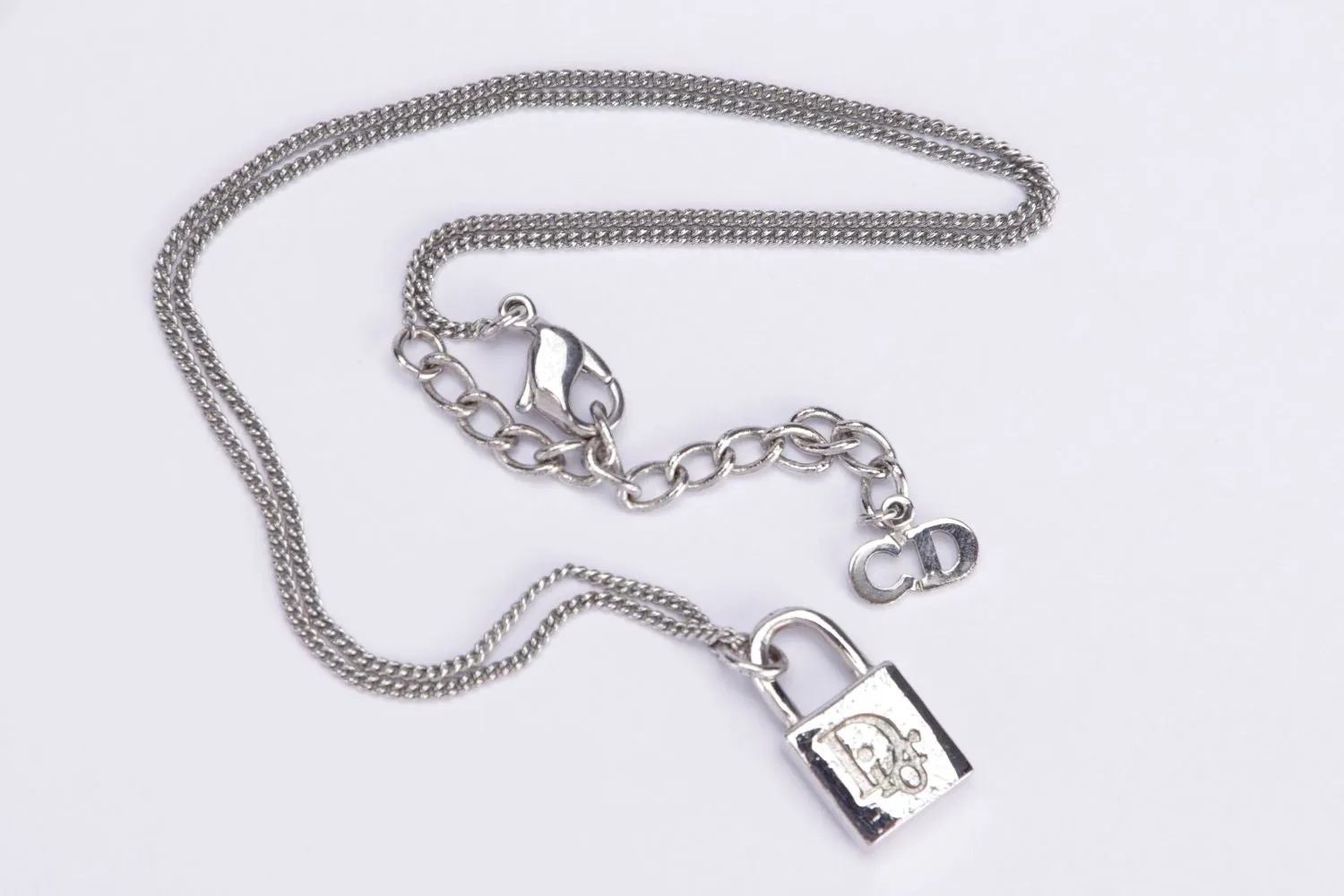 Christian Dior Padlock Pendant Necklace