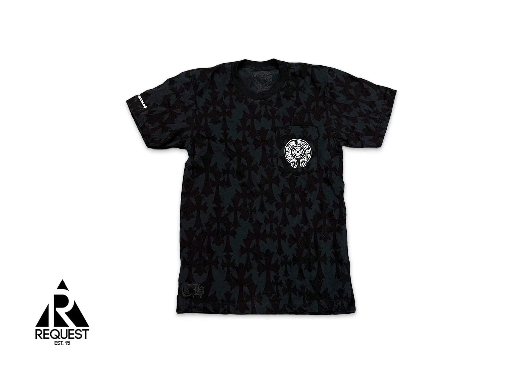 Chrome Hearts Cemetery Cross Print Tee Black