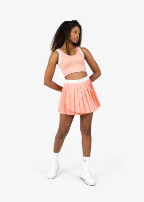 Club LC Vintage Pleated Skirt Peach