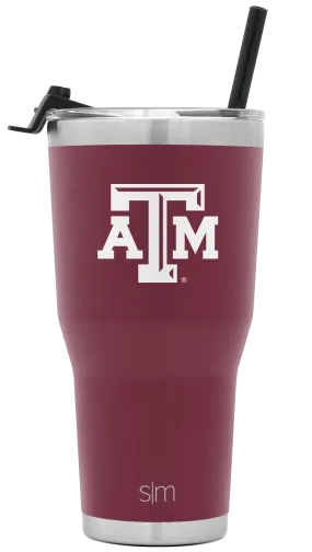 Collegiate Cruiser Tumbler with Flip Lid and Straw