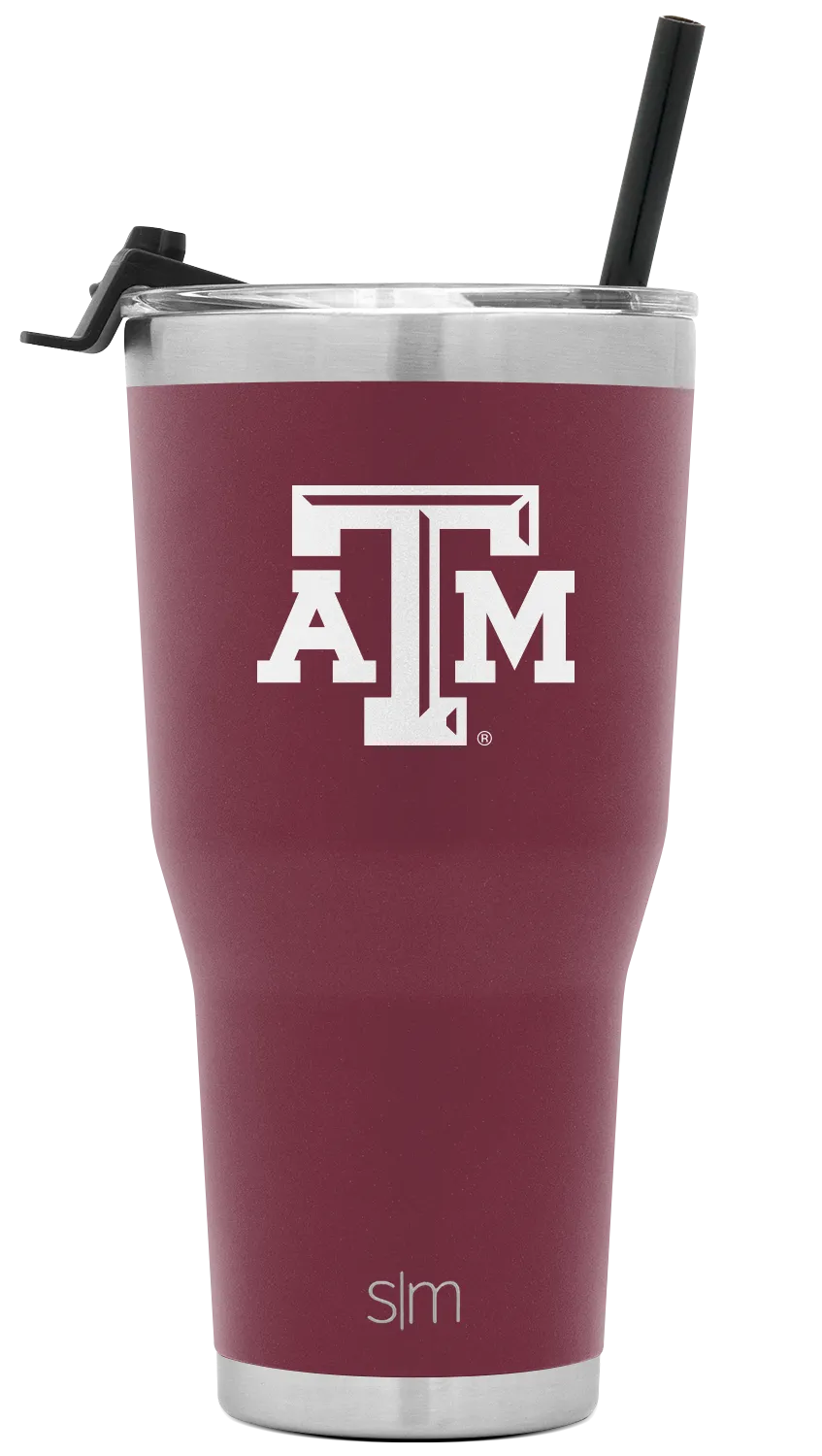 Collegiate Cruiser Tumbler with Flip Lid and Straw