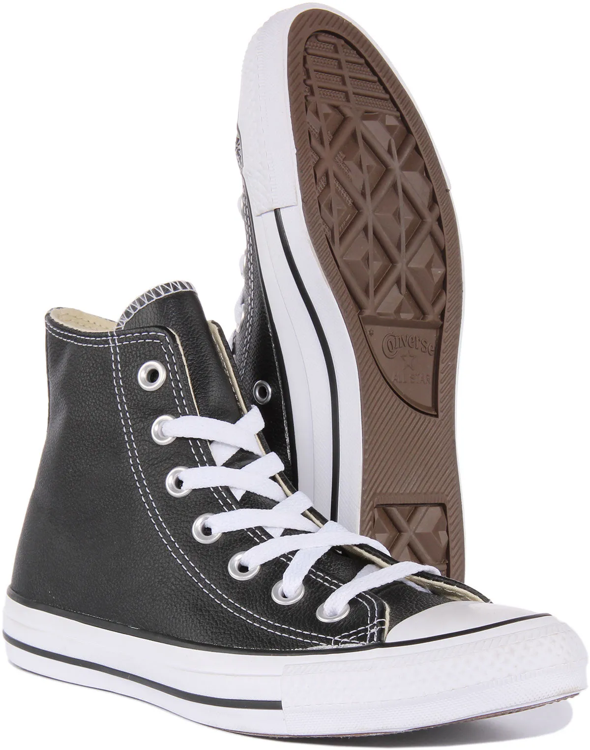 Converse 132170 CT All Star Hi Leather Trainer In Black