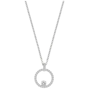 CREATIVITY CIRCLE PENDANT - RHODIUM PLATING