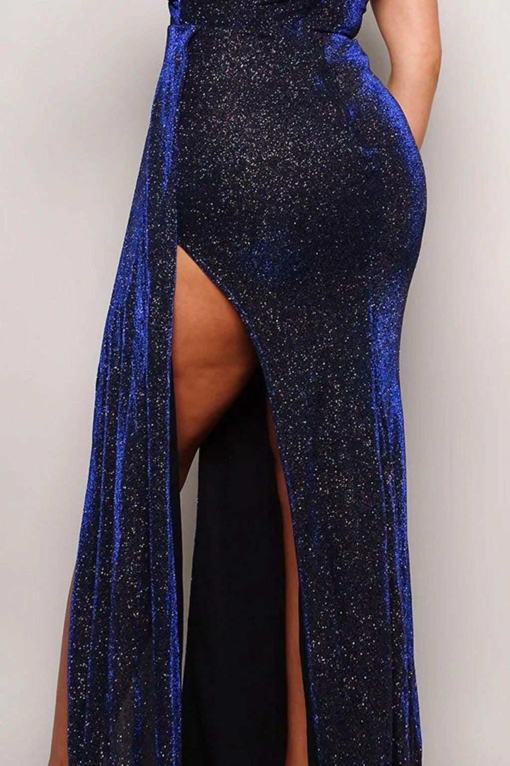 Crossover Glitter Princess Maxi Dress