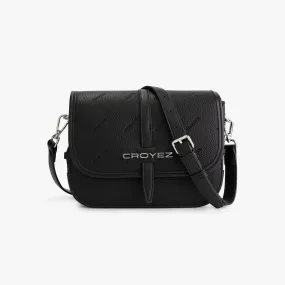 CROYEZ ORGANETTO MESSENGER BAG - BLACK