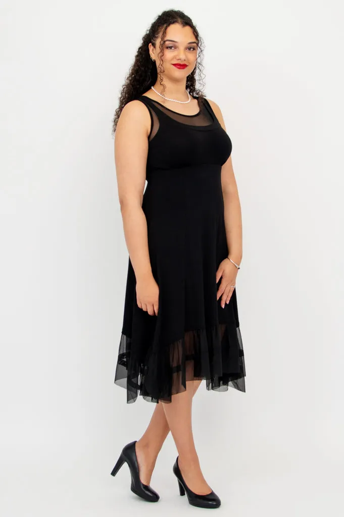 Danube Dress, Black, Bamboo