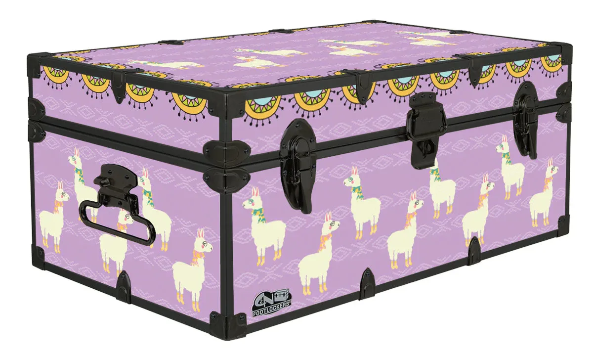 Designer Trunk - Llamas - 32x18x13.5"