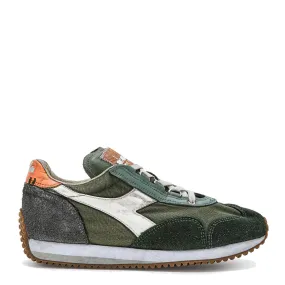 Diadora Equipe H Dirty Stone Wash Evo Trainers Green Thyme