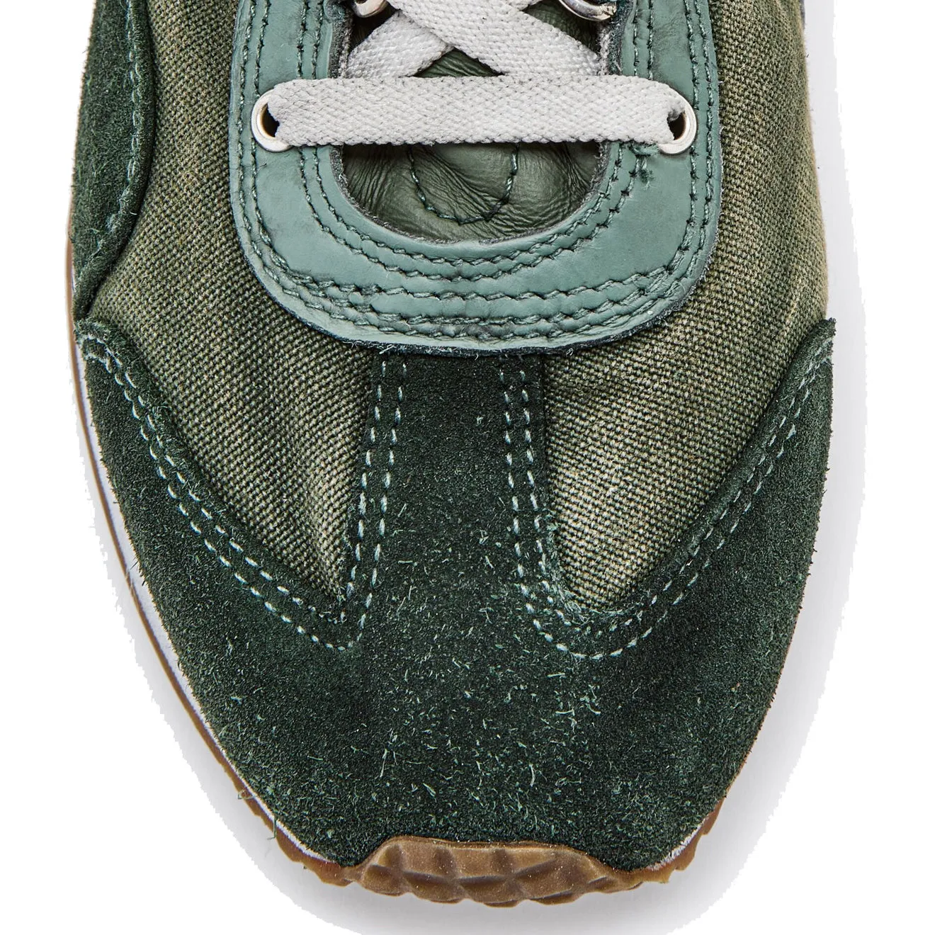 Diadora Equipe H Dirty Stone Wash Evo Trainers Green Thyme