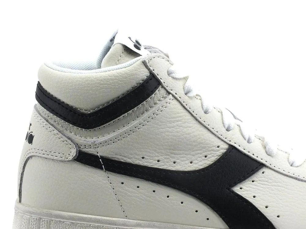 DIADORA Game L High Waxed Sneaker White Black 501.17830001