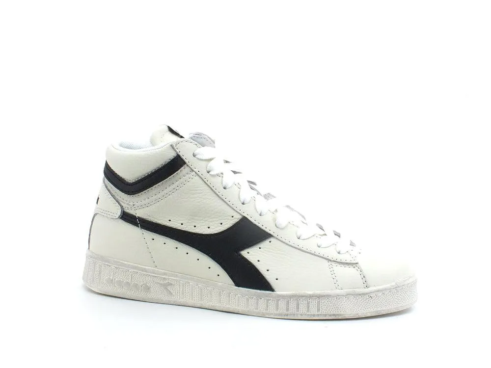 DIADORA Game L High Waxed Sneaker White Black 501.17830001