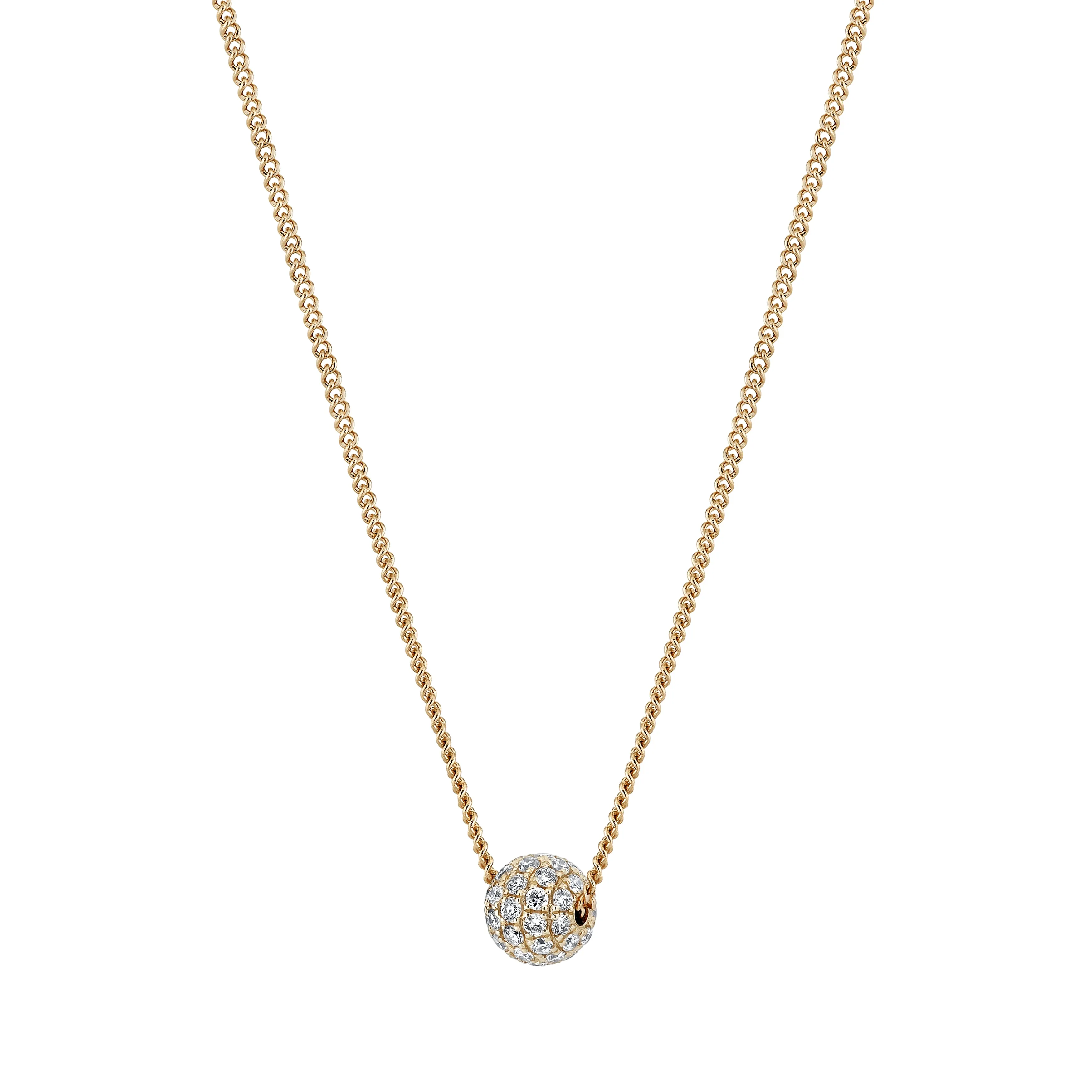 Diamond Disco Ball Necklace