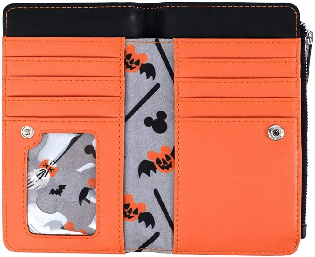 Disney Mickey & Minnie Halloween Allover Print Flap Wallet