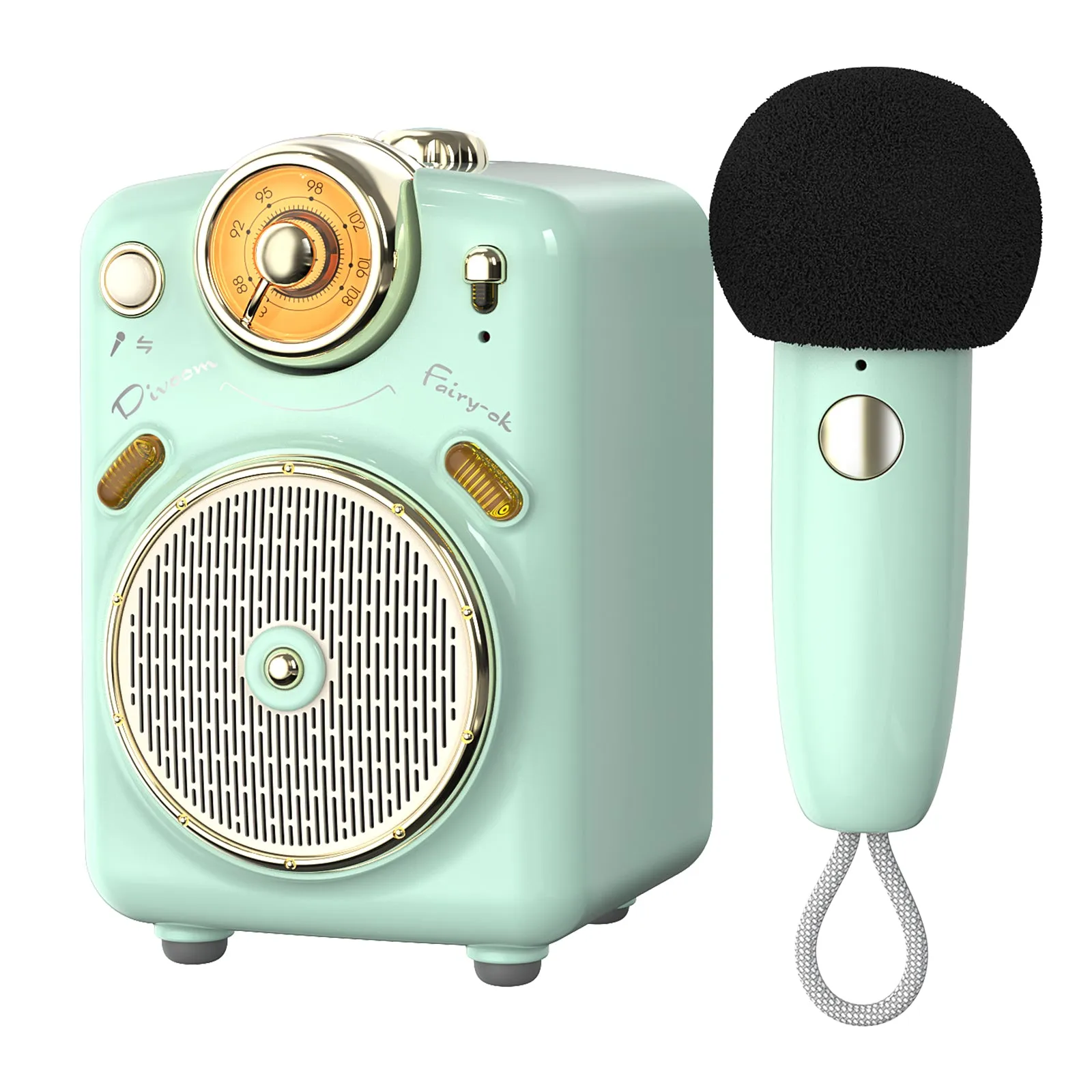 Divoom Fairy-OK Retro Mini Karaoke Speaker