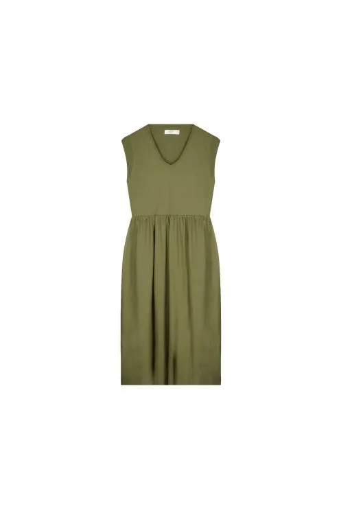 DL Ayna S/slv Khaki Dress