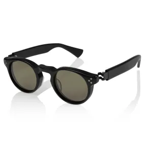 Double Mark Chunky Tie Sunglasses - Matte Black / Double Black