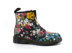 DR. MARTENS FLoreal Mash Up K Hydro Anfibio Fiori Black 1460J-27093001