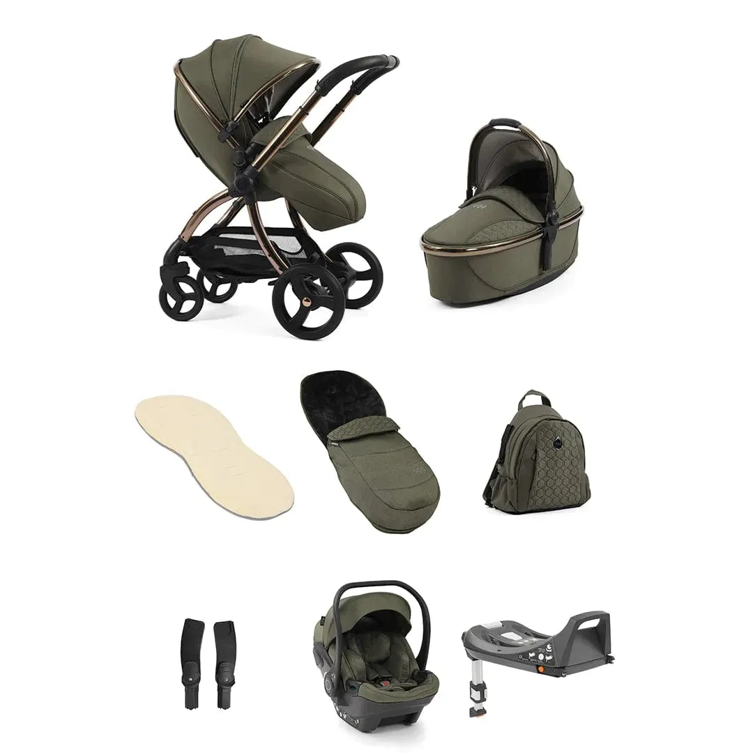 Egg 3 Luxury Shell i-Size Travel System - Hunters Green