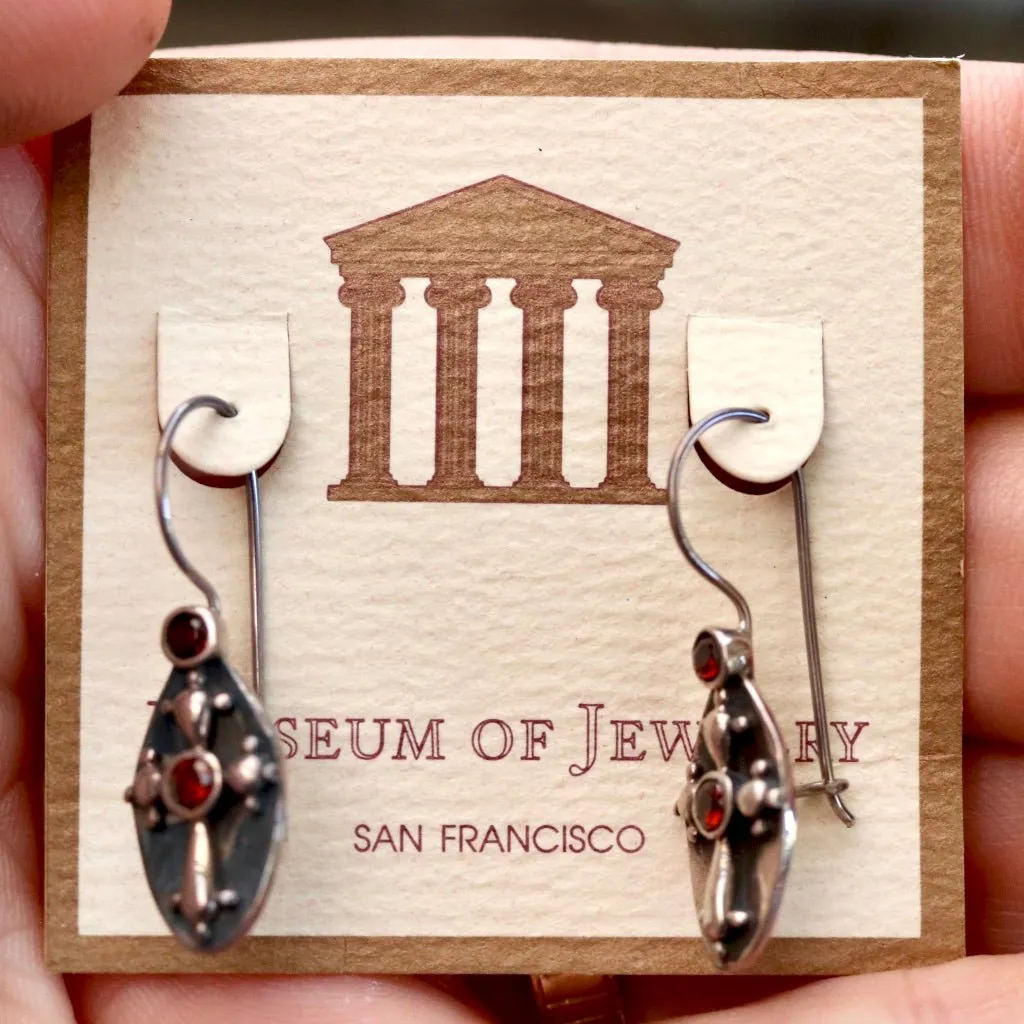 Eleanor of Aquitaine Garnet Earrings