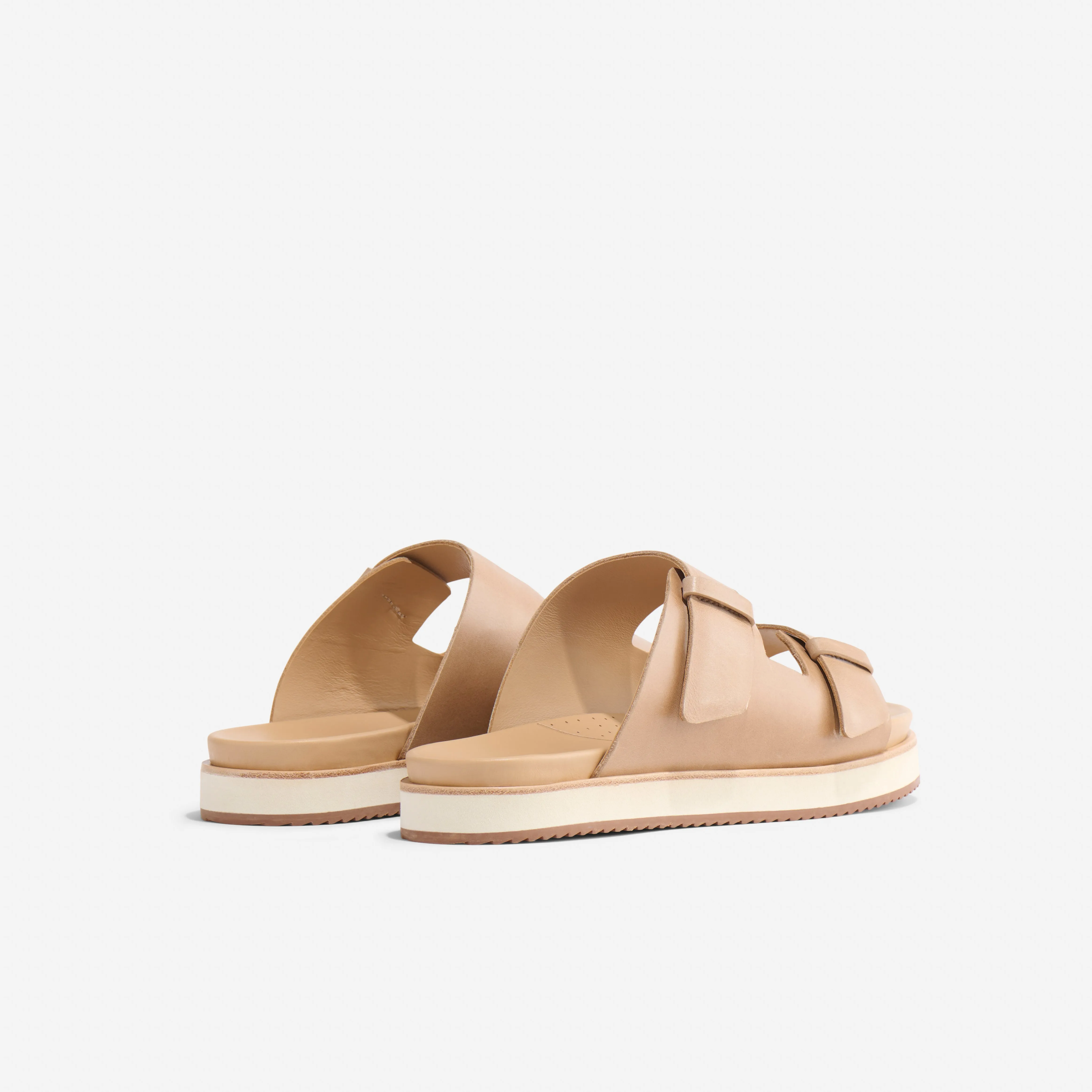 Ella Flatform Slide Almond