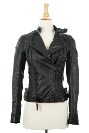 Elsa Leather Biker Jacket