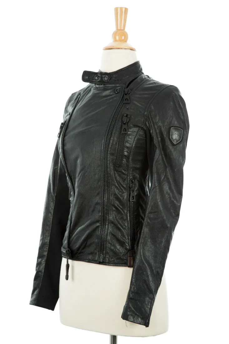 Elsa Leather Biker Jacket