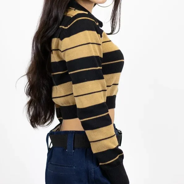 FB COUNTY Long Sleeve Charlie Brown Crop Top