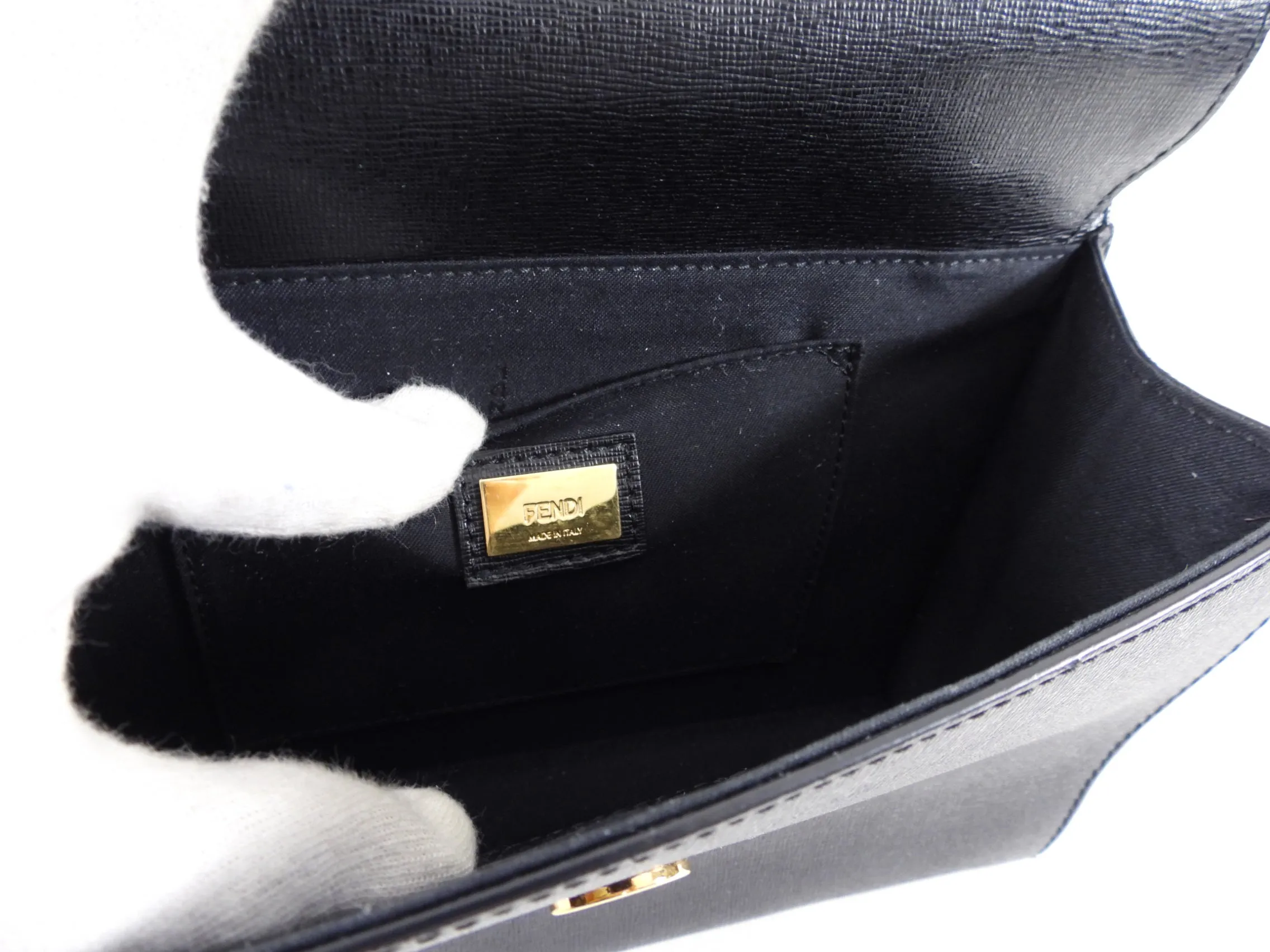 Fendi Black Small Demi-Jour Bead Monster Crossbody Bag