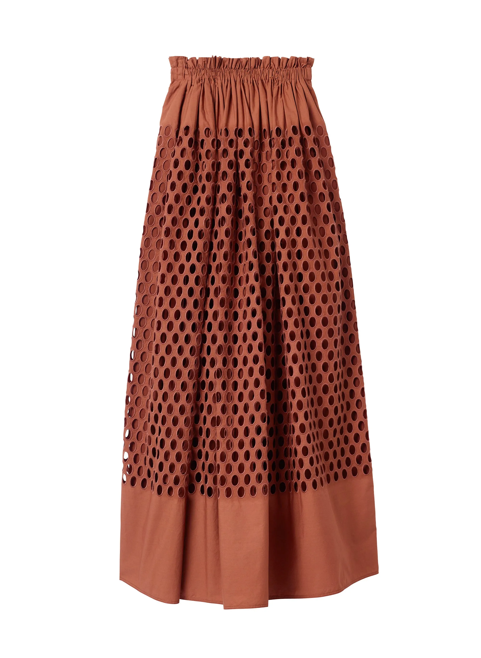 Flora Eyelet Maxi Skirt