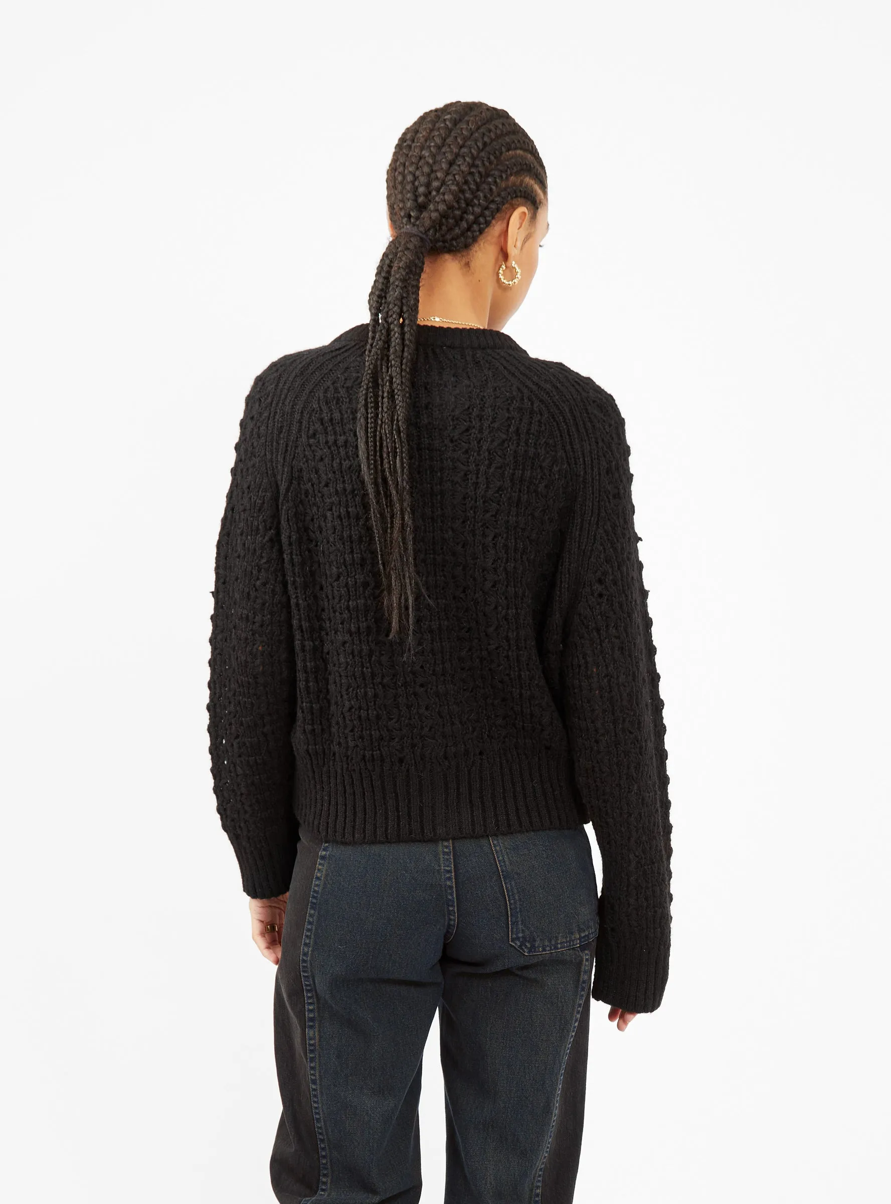 Foxtail Cardigan Black