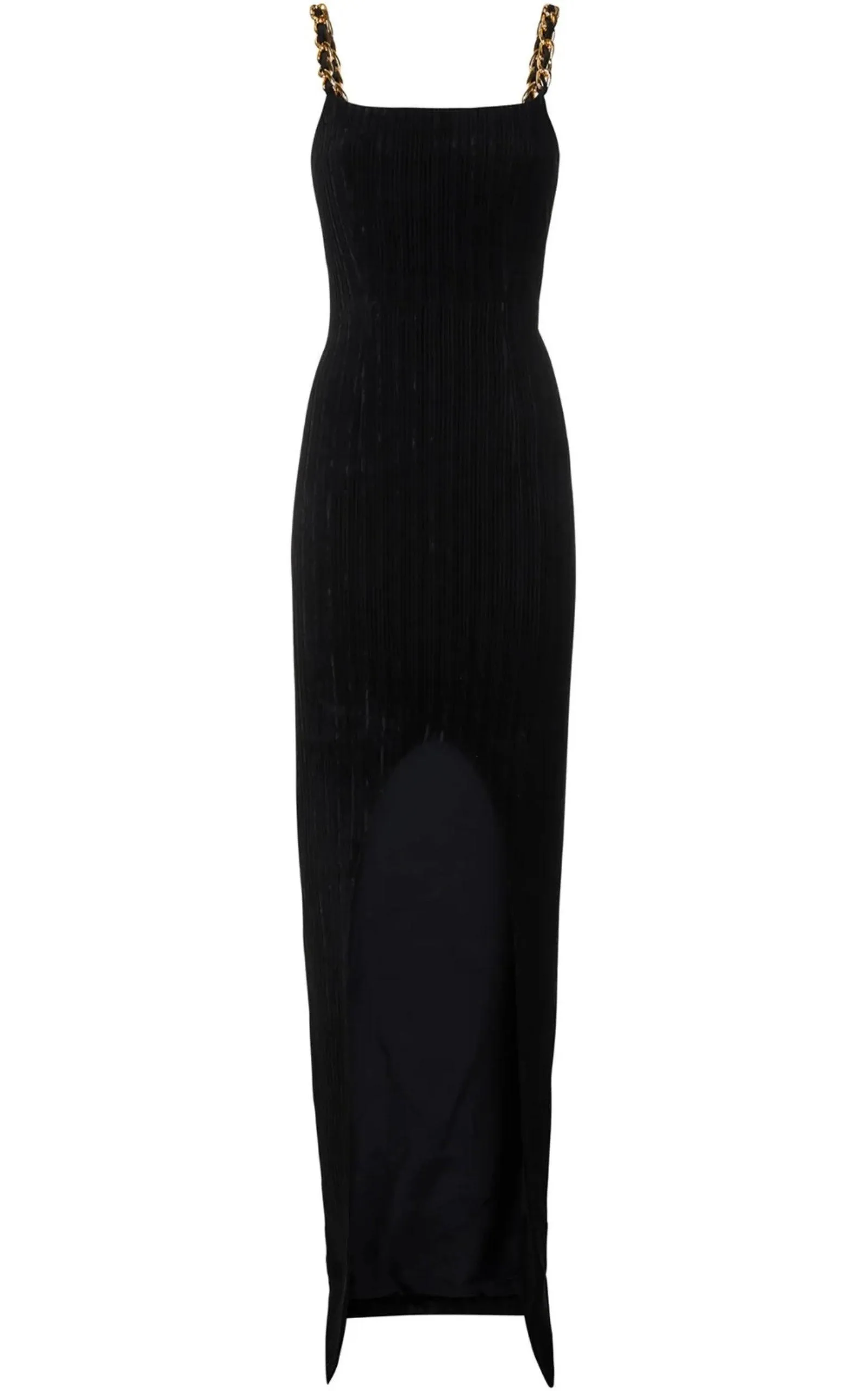 Front Slit Chain Linked Maxi Dress