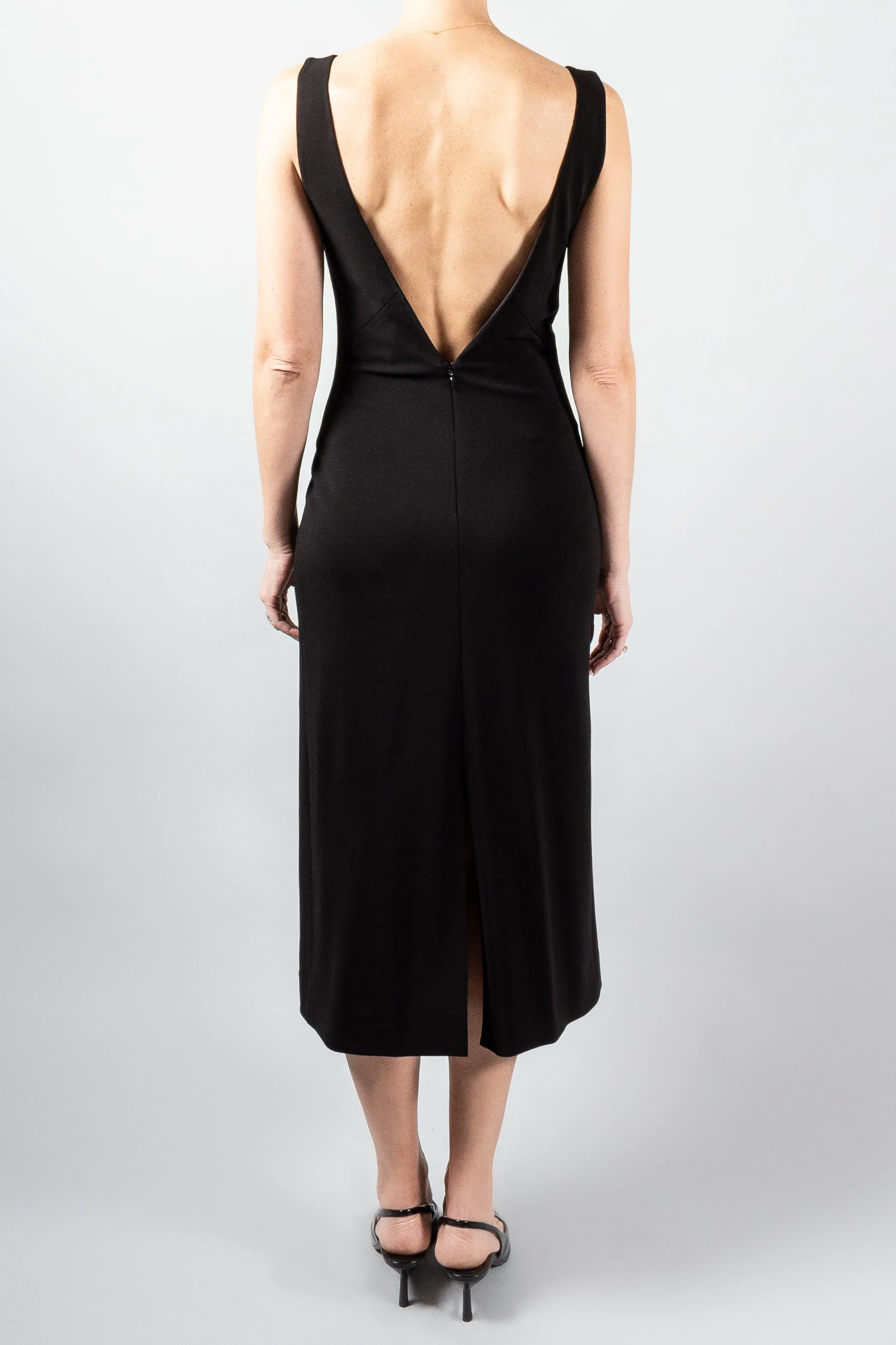 Gauchere Deep V Dress