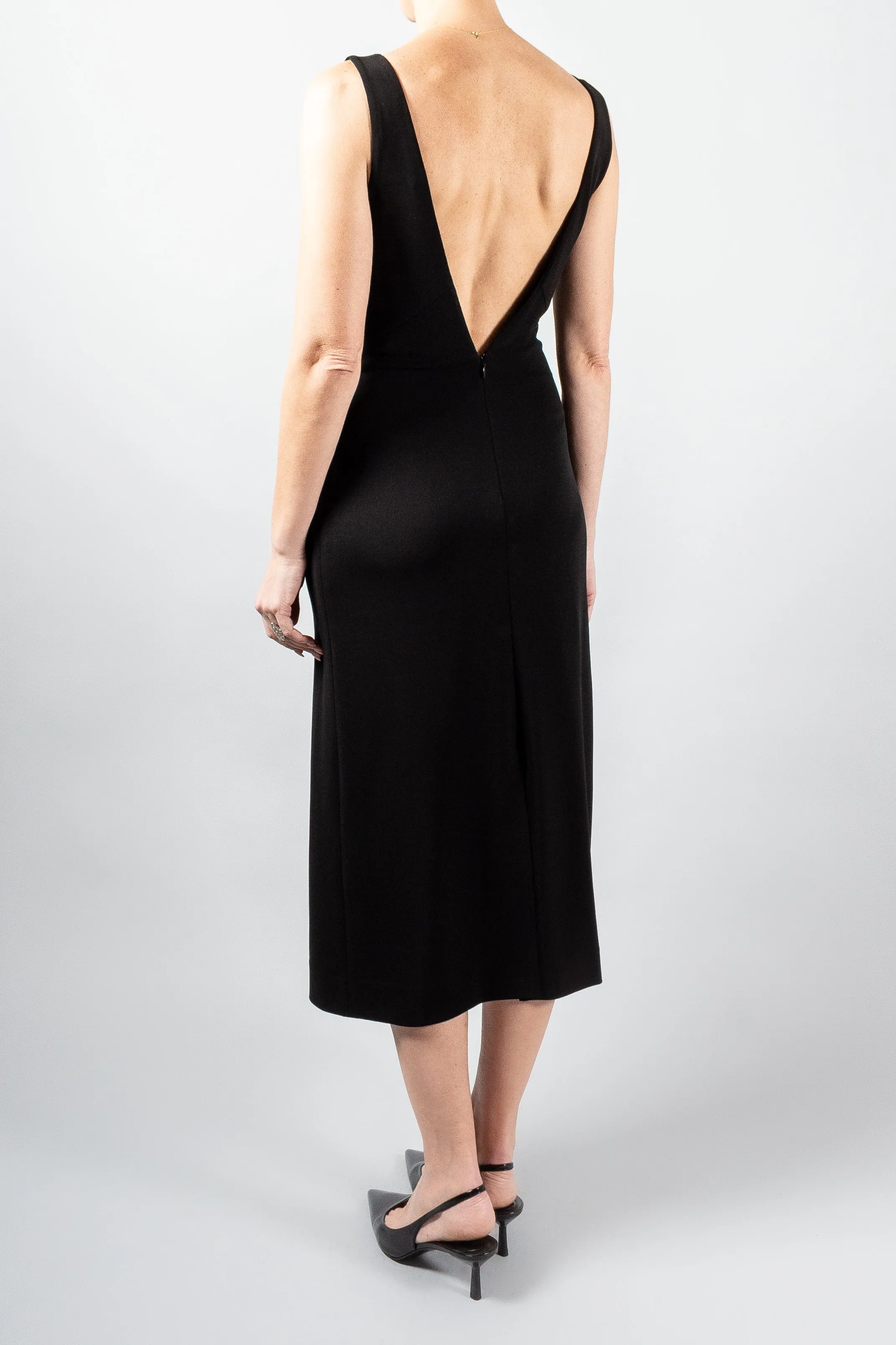 Gauchere Deep V Dress