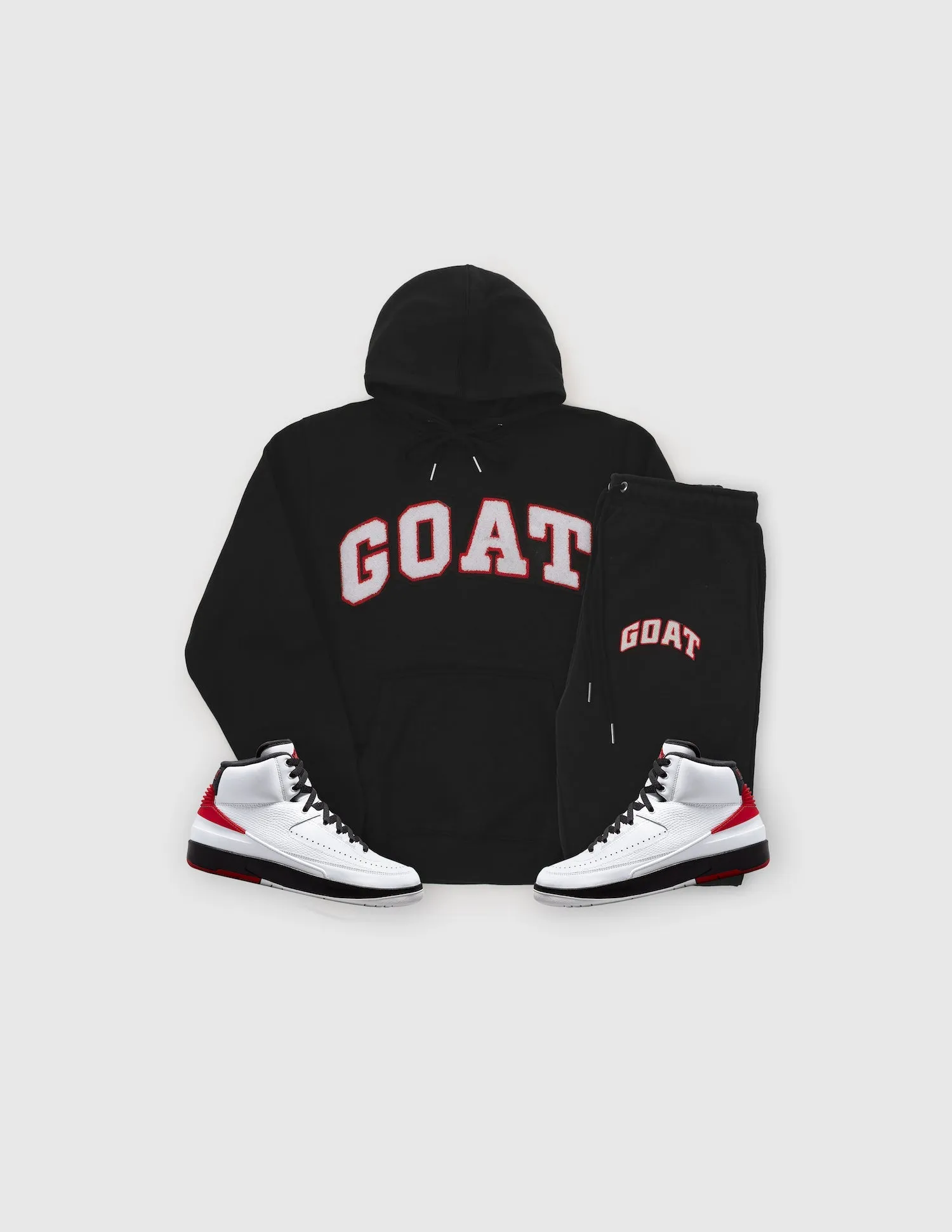 GOAT Arch Logo Chenille Sweatsuit (Chicago Black)