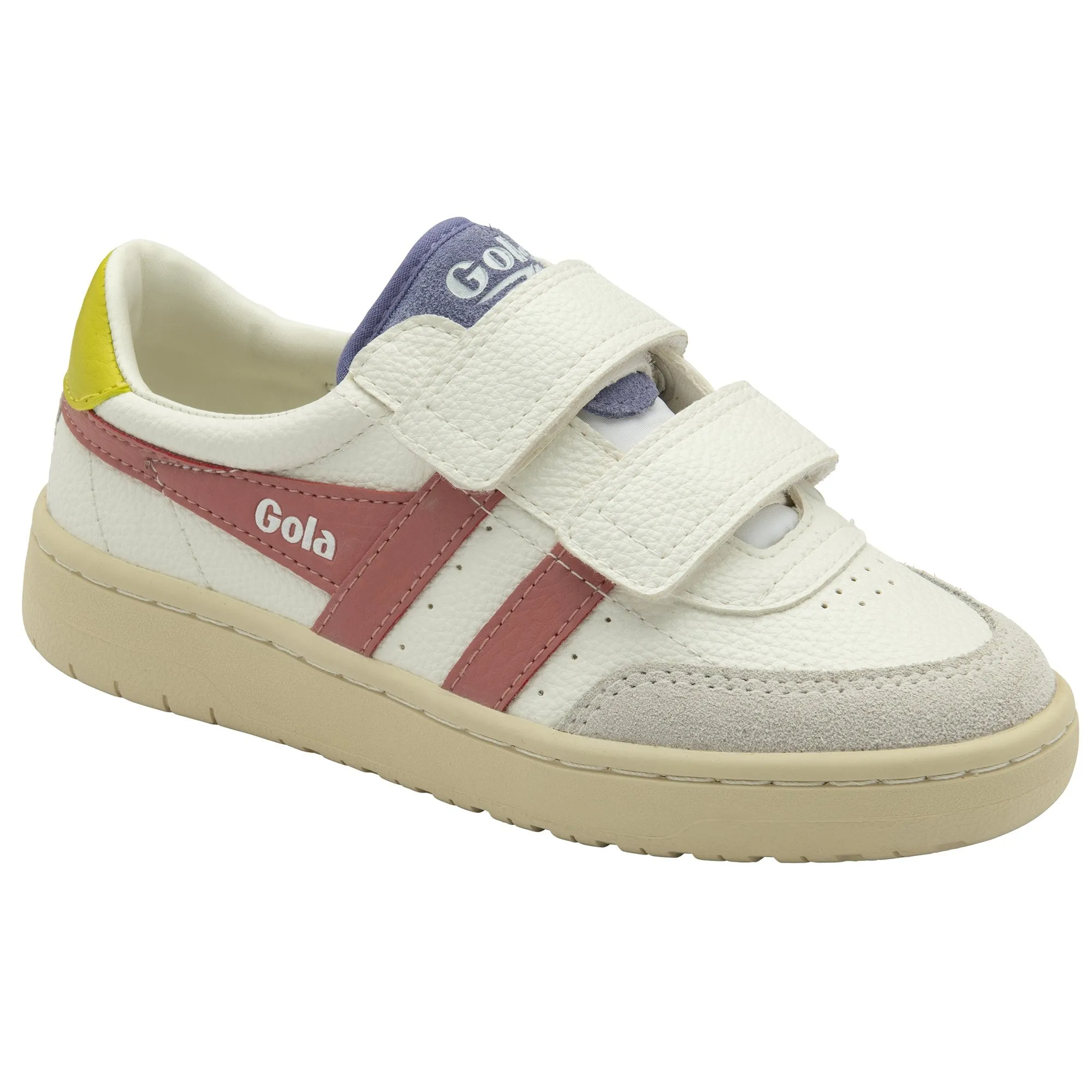 GOLA FALCON STRAP Blanc Rose Sneakers Baskets