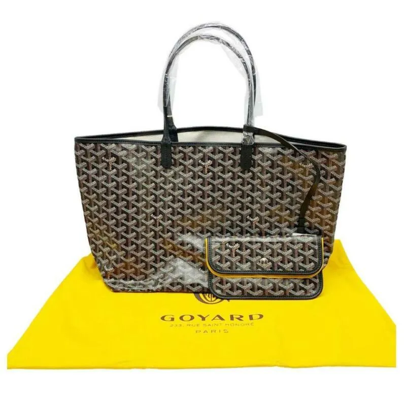 Goyard Saint Louis (St. Louis) Pm 2019 Black Coated Canvas Tote