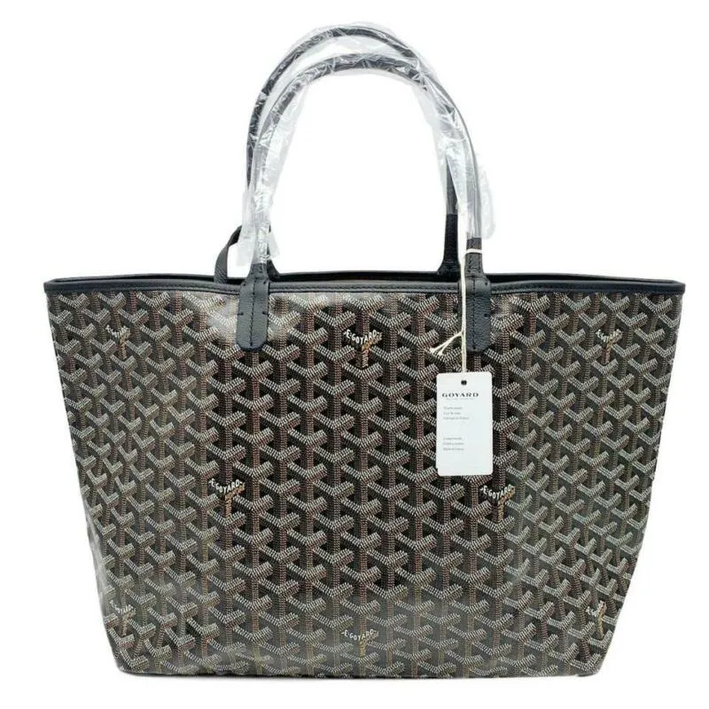 Goyard Saint Louis (St. Louis) Pm 2019 Black Coated Canvas Tote