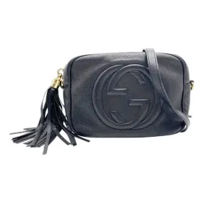 Gucci Soho Disco Tassel Black Leather Cross Body Bag