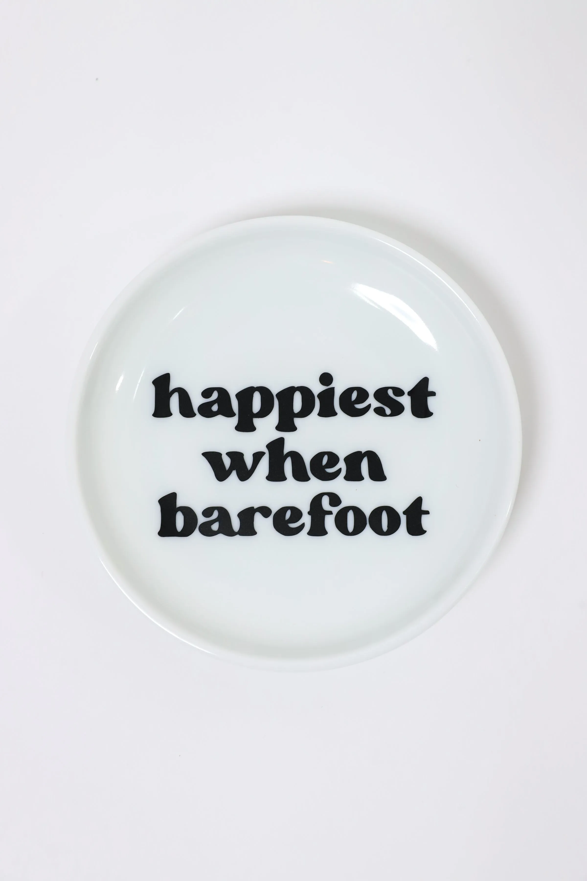 Happiest When Barefoot Ring Dish