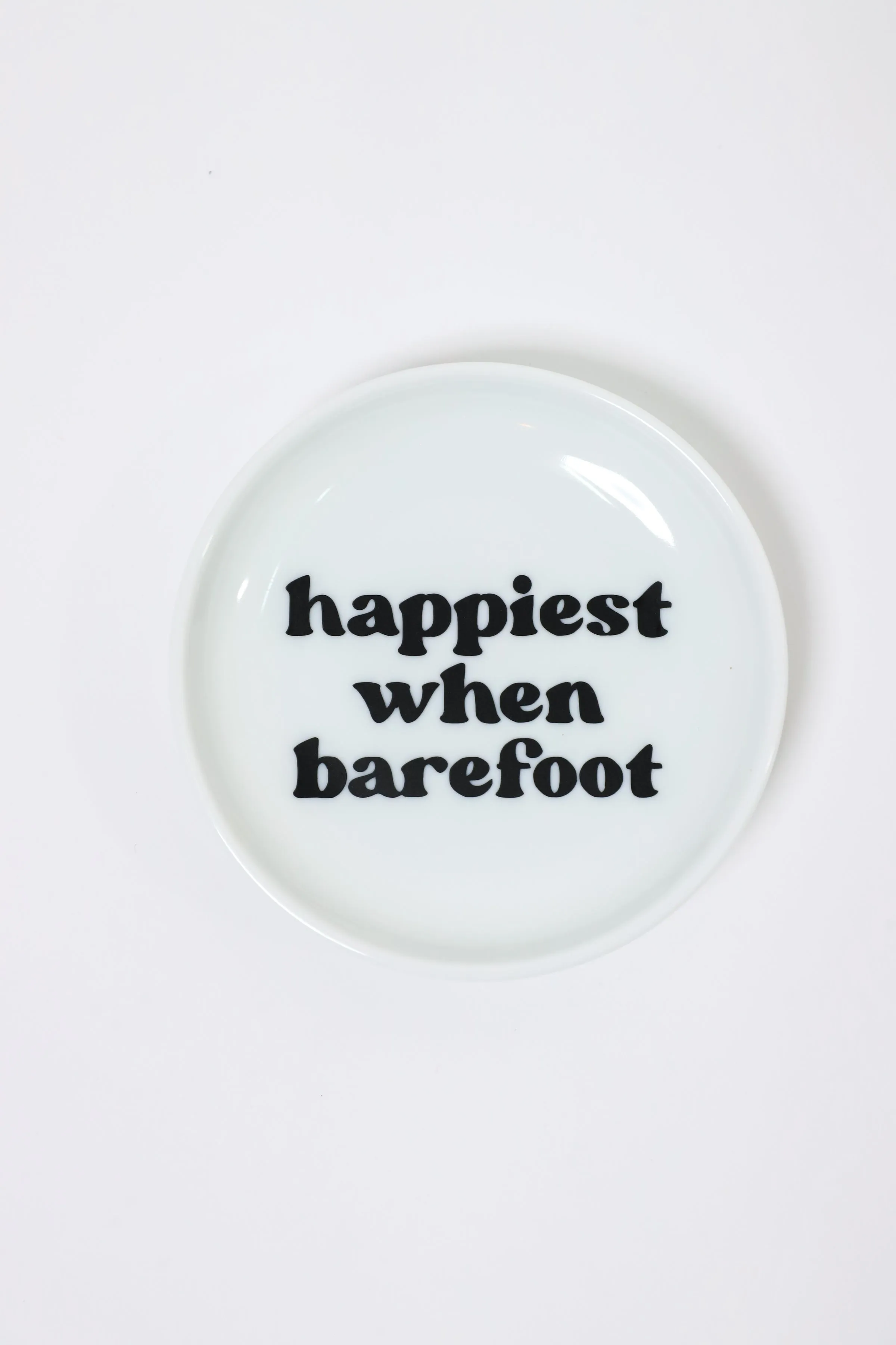 Happiest When Barefoot Ring Dish