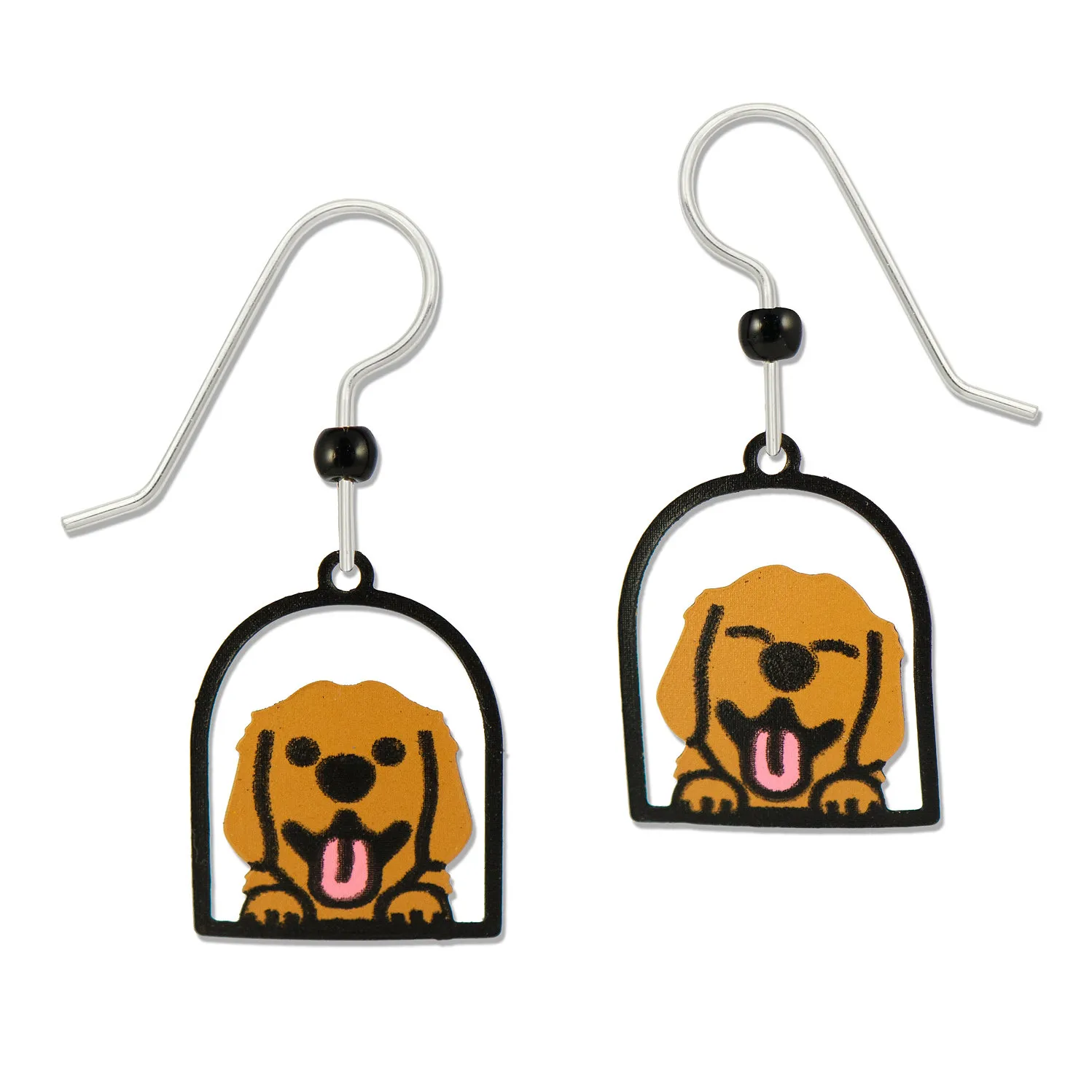 Happy Golden Retriever Dangles by Sienna Sky