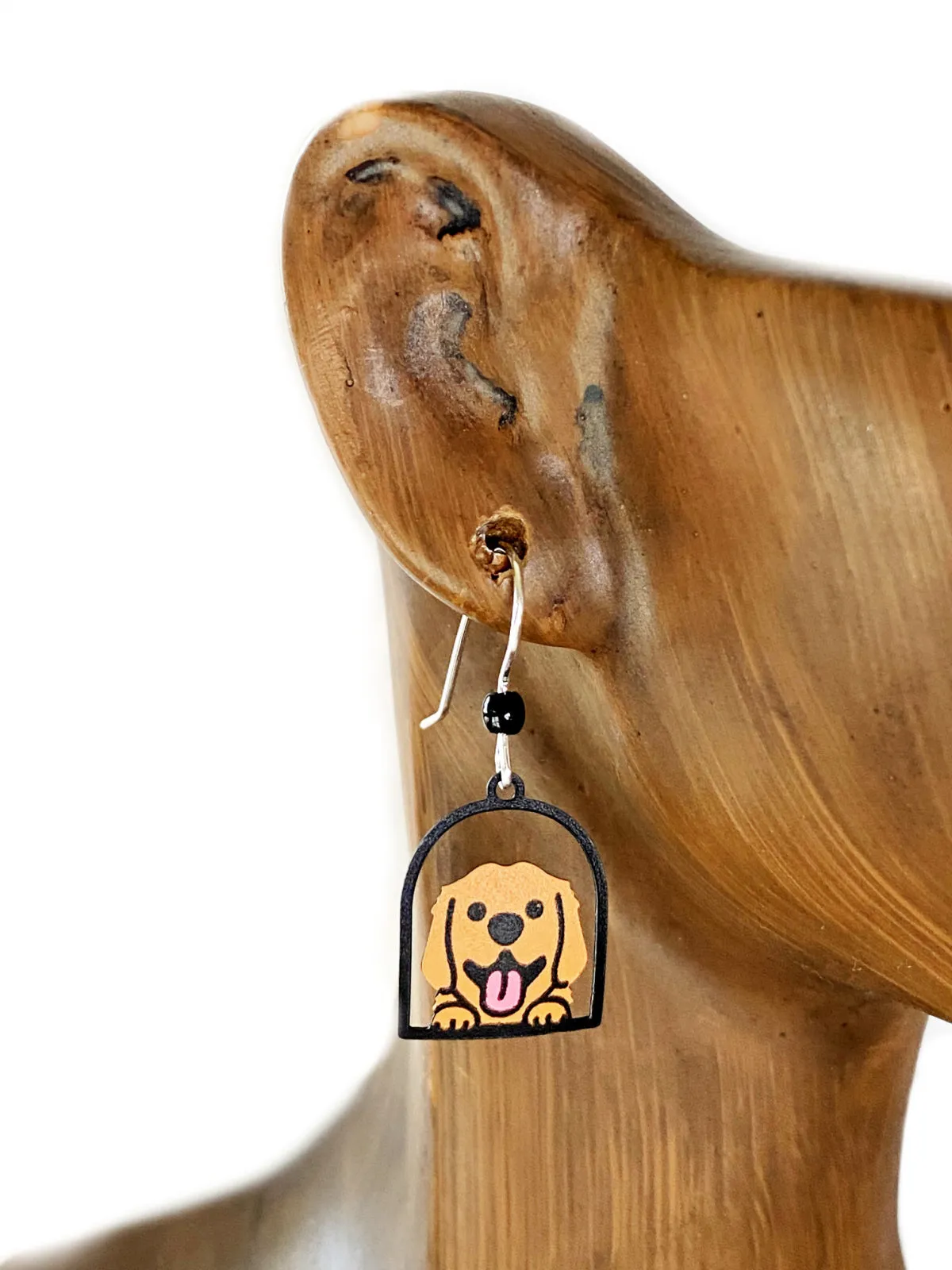 Happy Golden Retriever Dangles by Sienna Sky