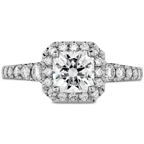 Hearts On Fire Transcend Premier Dream Halo Diamond Engagement Ring