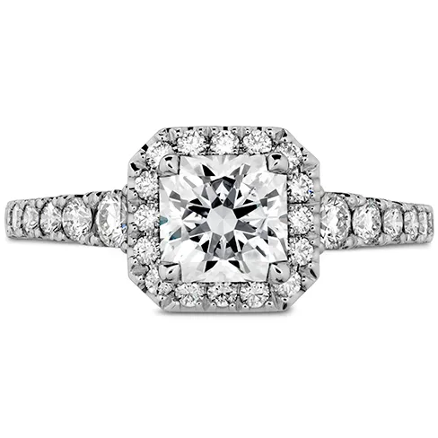 Hearts On Fire Transcend Premier Dream Halo Diamond Engagement Ring