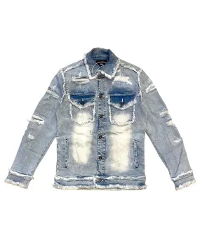 Heavy Distressed Denim Jacket