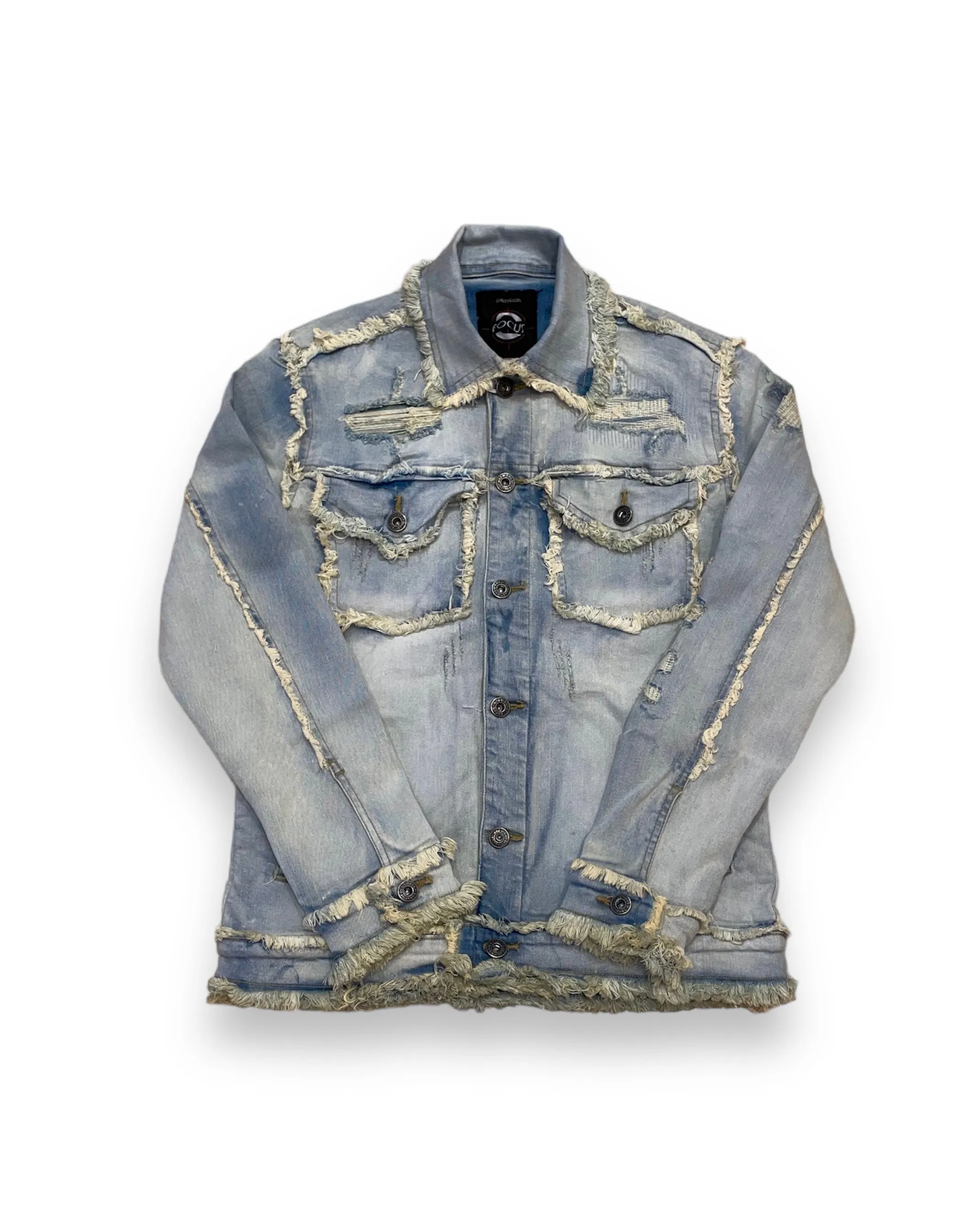 Heavy Distressed Denim Jacket