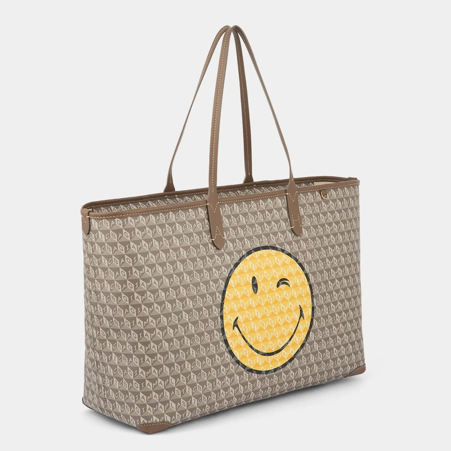 I Am A Plastic Bag Wink Zipped Tote