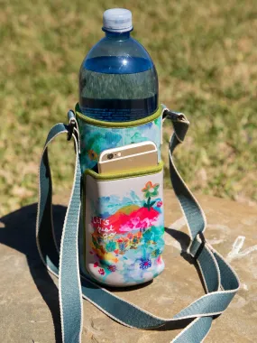 Insulated Water Bottle Carrier - Cream Let's Just Go