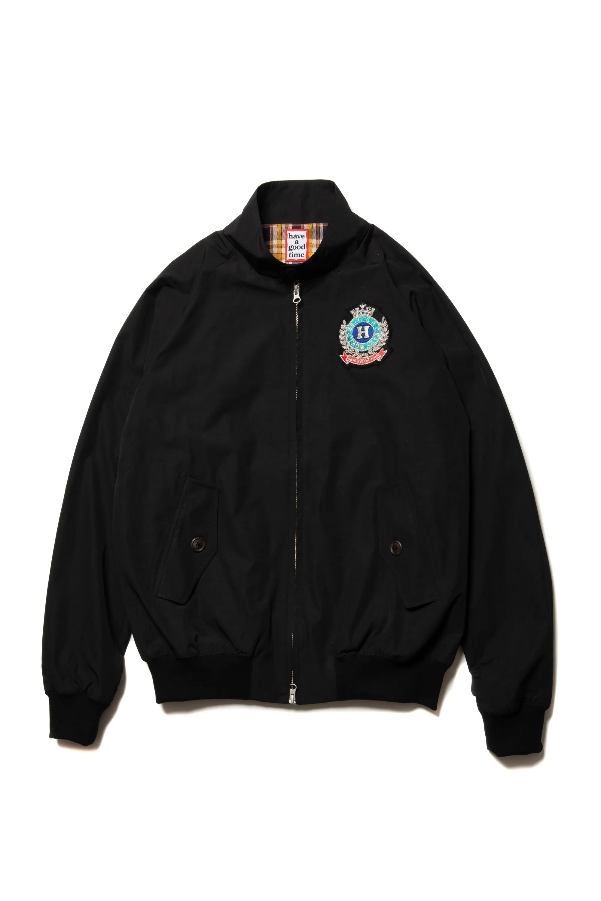 IT'S A CRAZY WORLD EMBLEM JACKET BLACK